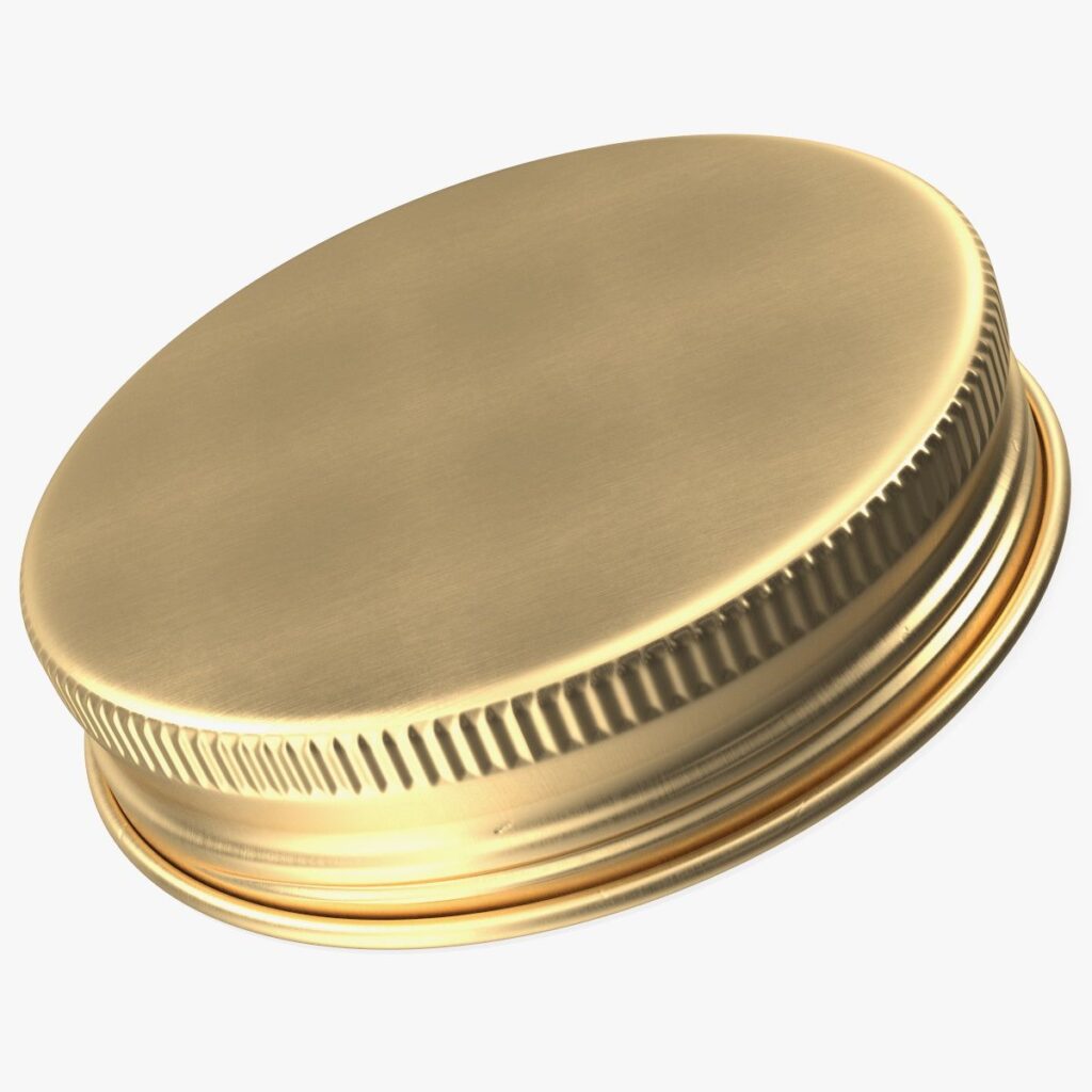 Golden bottle cap