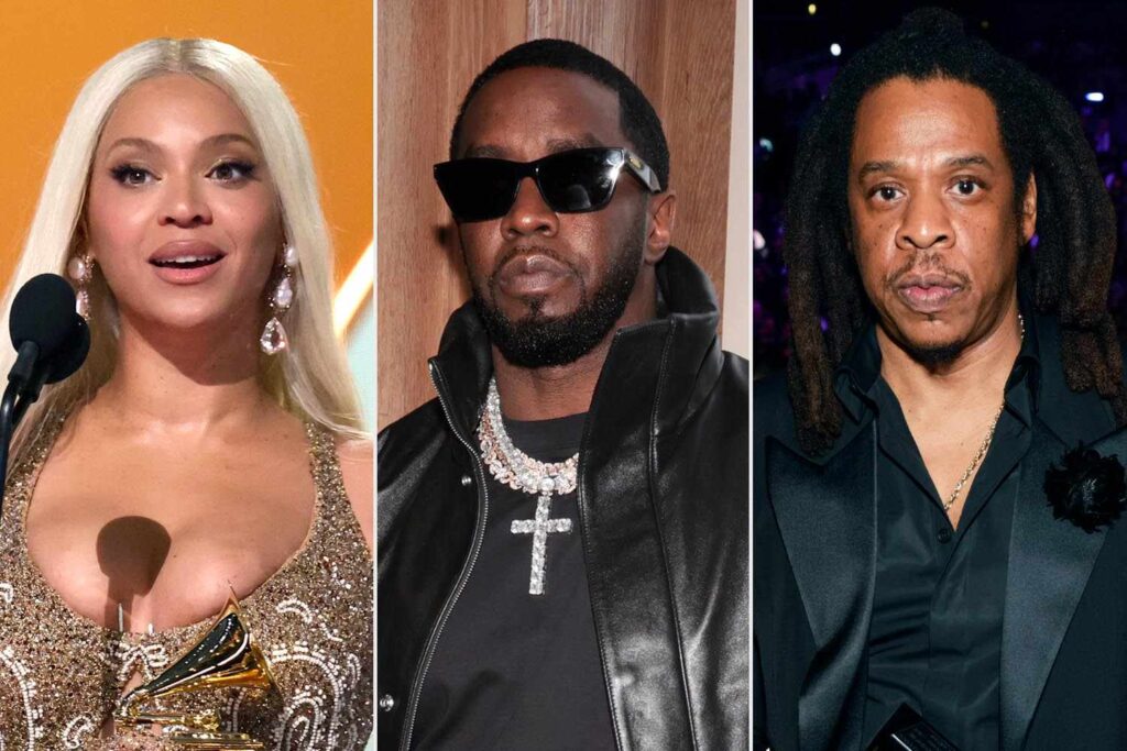 Jay Z, Diddy, and Beyoncé